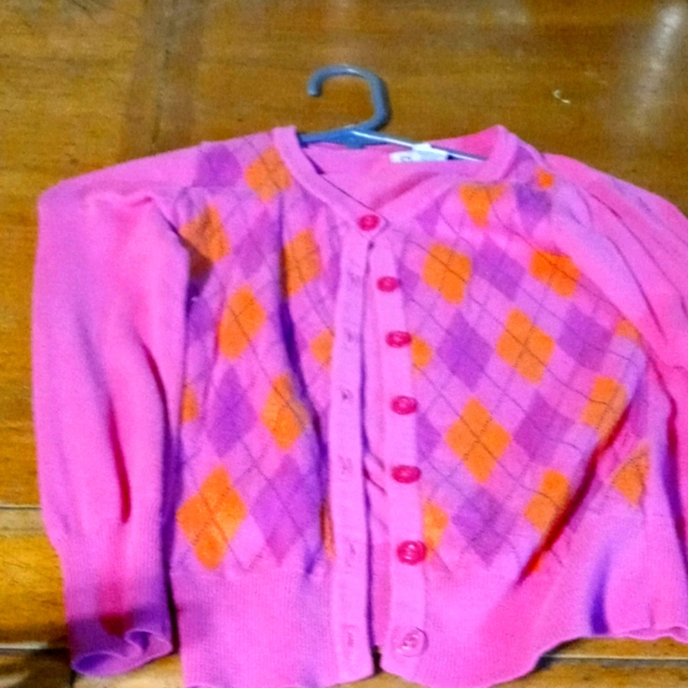 Pink cardigan